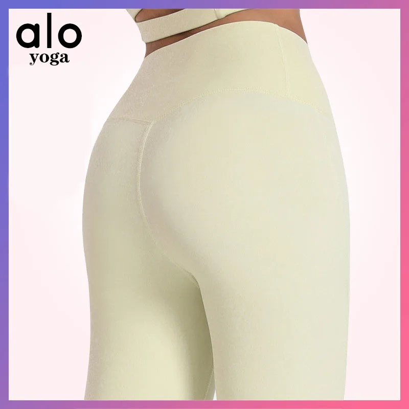 ALO new yoga clothing sports fitness no embarrassment triangle elastic high waist tight yoga pants
ALO new yoga clothing sports fitness no embarrassment triangle elastic high waist tight yoga pants