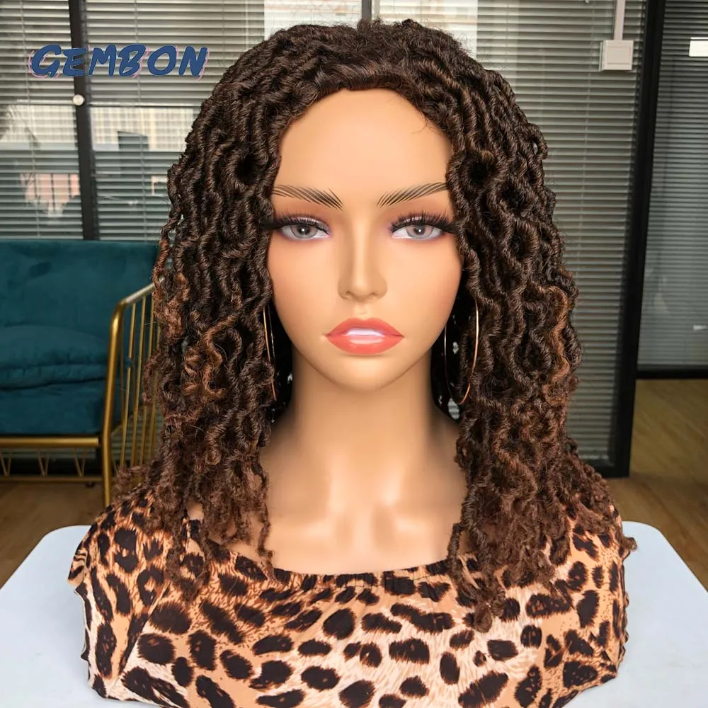 Синтетический парик Dreadlock из искусственных необработанных коротких волос афро