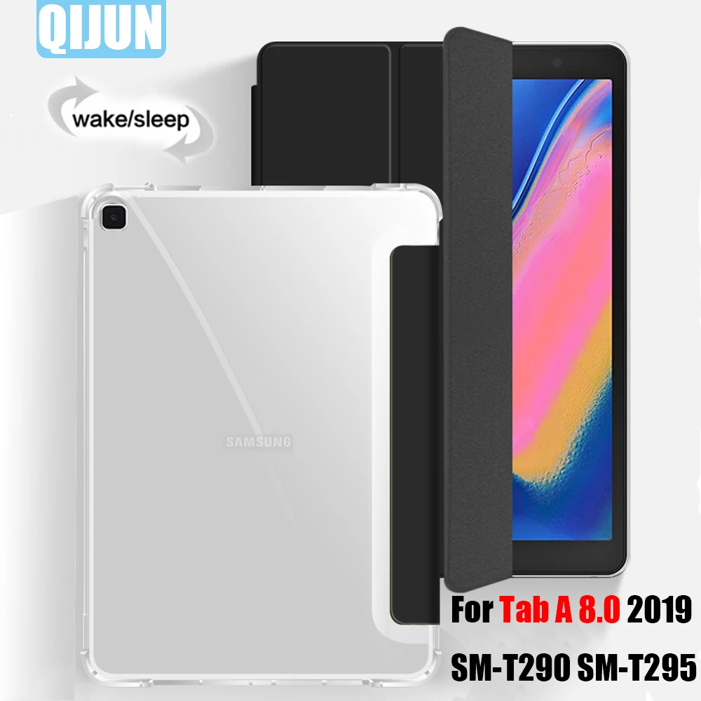 Tablet case for Samsung Galaxy Tab A 8.0 2019 Smart sleep wake up Tri-fold Full Protective flip cover stand for SM-T290 SM-T295
Tablet case for Samsung Galaxy Tab A 8.0 2019 Smart sleep wake up Tri-fold Full Protective flip cover stand for SM-T290 SM-T295