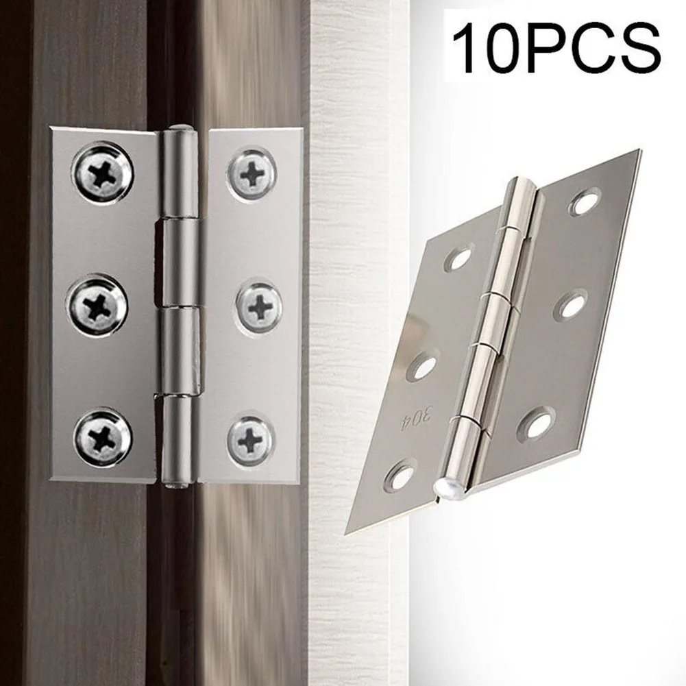10Pcs Stainless Steel Door Hinges 2 Inch Cabinet Hinge Connector Door Window Flat Hinges Bookcase Drawer Furniture Hardware
10Pcs Stainless Steel Door Hinges 2 Inch Cabinet Hinge Connector Door Window Flat Hinges Bookcase Drawer Furniture Hardware