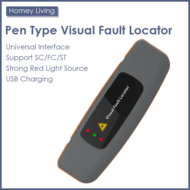 Visual Fault Locator Fiber Optic Cable Test 10/20/30/50mw Red Laser Pen USB 10-50KM Type Visual Fault Locator SC/FC/ST/LC
Visual Fault Locator Fiber Optic Cable Test 10/20/30/50mw Red Laser Pen USB 10-50KM Type Visual Fault Locator SC/FC/ST/LC