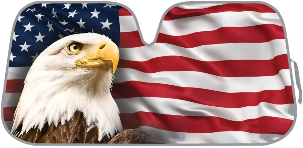 BDK патриотический Флаг США с орлом, переднее ветровое стекло, солнцезащитный козырек-аккордеон, Складной автомобильный козырек для грузовика, внедорожника-блоки, УФ-лучи, солнцезащитный козырек P
BDK патриотический Флаг США с орлом, переднее ветровое стекло, солнцезащитный козырек-аккордеон, Складной автомобильный козырек для грузовика, внедорожника-блоки, УФ-лучи, солнцезащитный козырек P