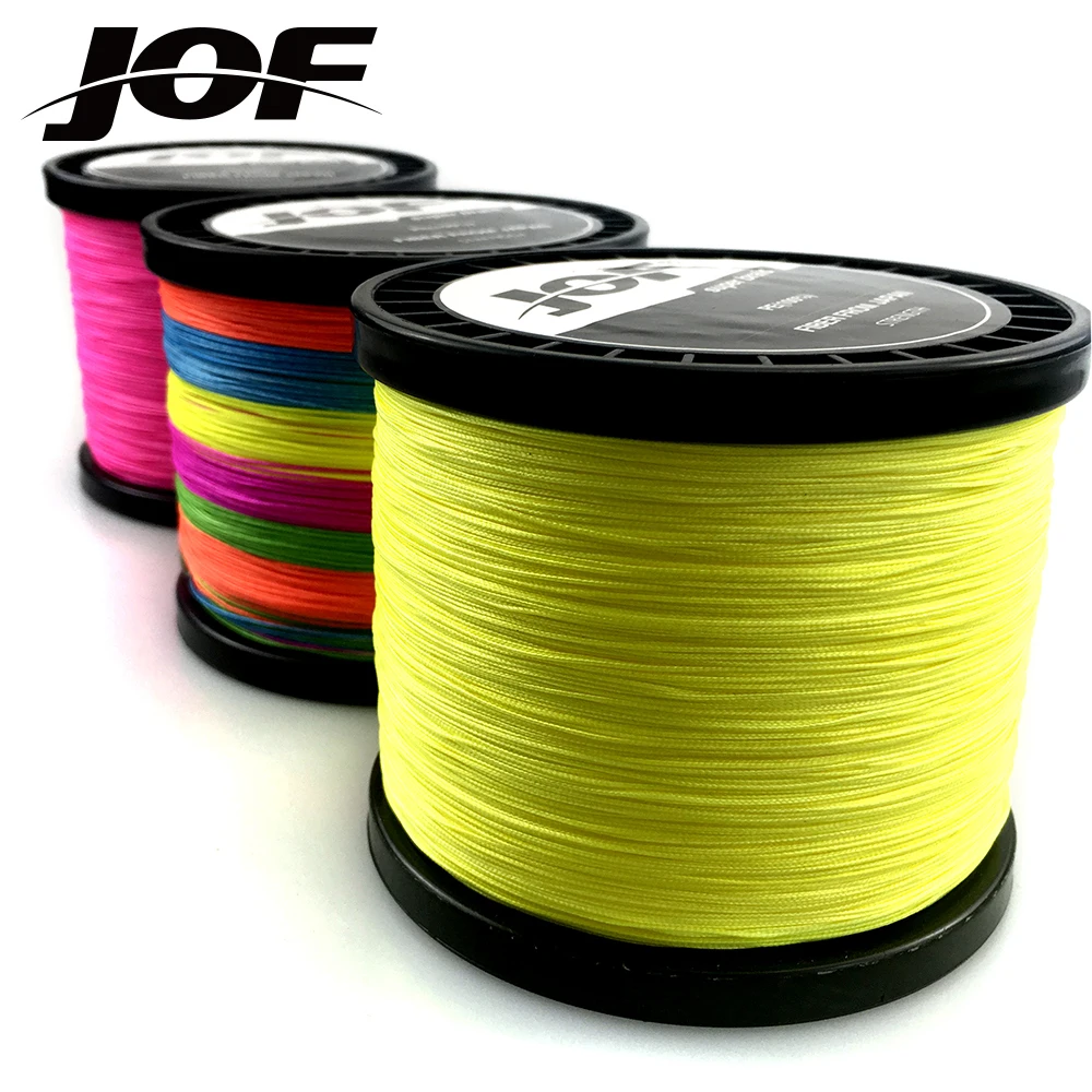 JOF Fishing Thread 1000M PE Fishing Line X8 Wire Braided Multifilament PE Saltwater Fishing Accessories 18-96lb Floating
JOF Fishing Thread 1000M PE Fishing Line X8 Wire Braided Multifilament PE Saltwater Fishing Accessories 18-96lb Floating