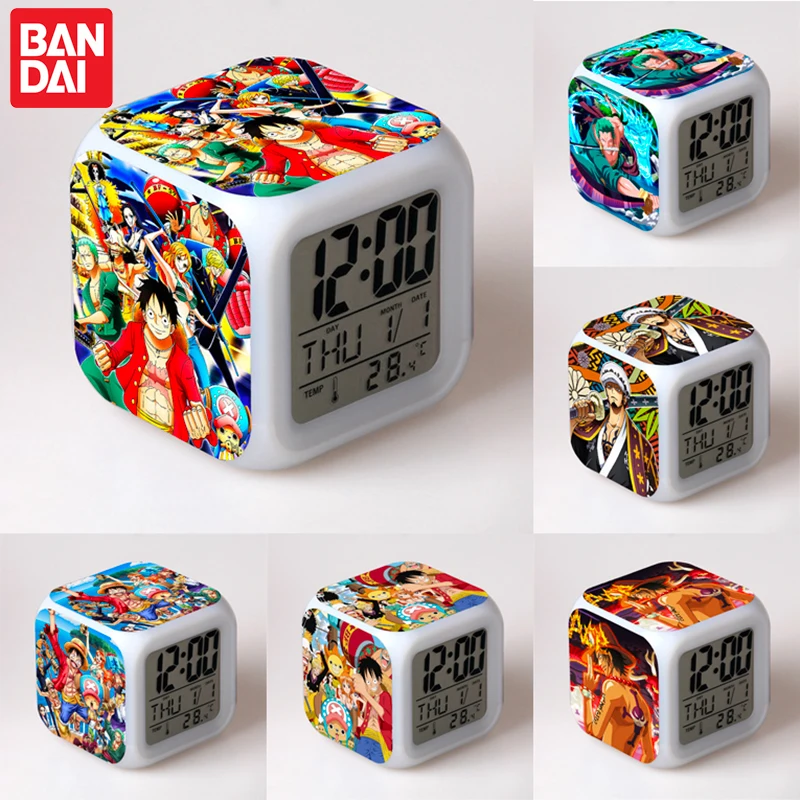 Anime One Piece LED Alarm Clock Luffy Colorful Changing Digital Alarm Clock Bedroom Desktop Electronic Clock Toys Children Gifts
Anime One Piece LED Alarm Clock Luffy Colorful Changing Digital Alarm Clock Bedroom Desktop Electronic Clock Toys Children Gifts
