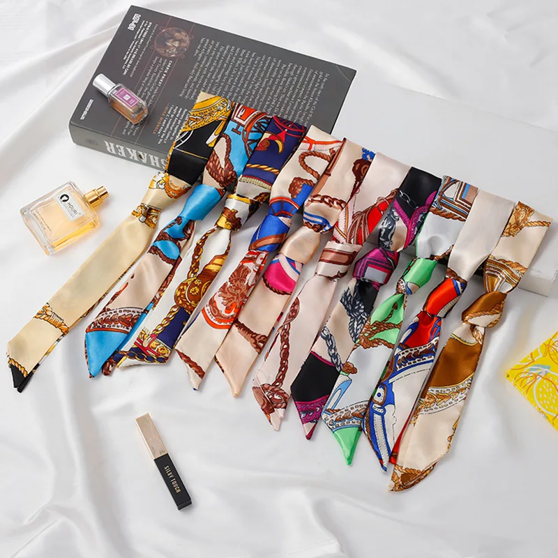 Silk Scarf Good-looking Fashion Long Bangle Silk Scarf Scarf Ribbon Belt All-match Tie Bag Bow Small Silk Scarf
Silk Scarf Good-looking Fashion Long Bangle Silk Scarf Scarf Ribbon Belt All-match Tie Bag Bow Small Silk Scarf