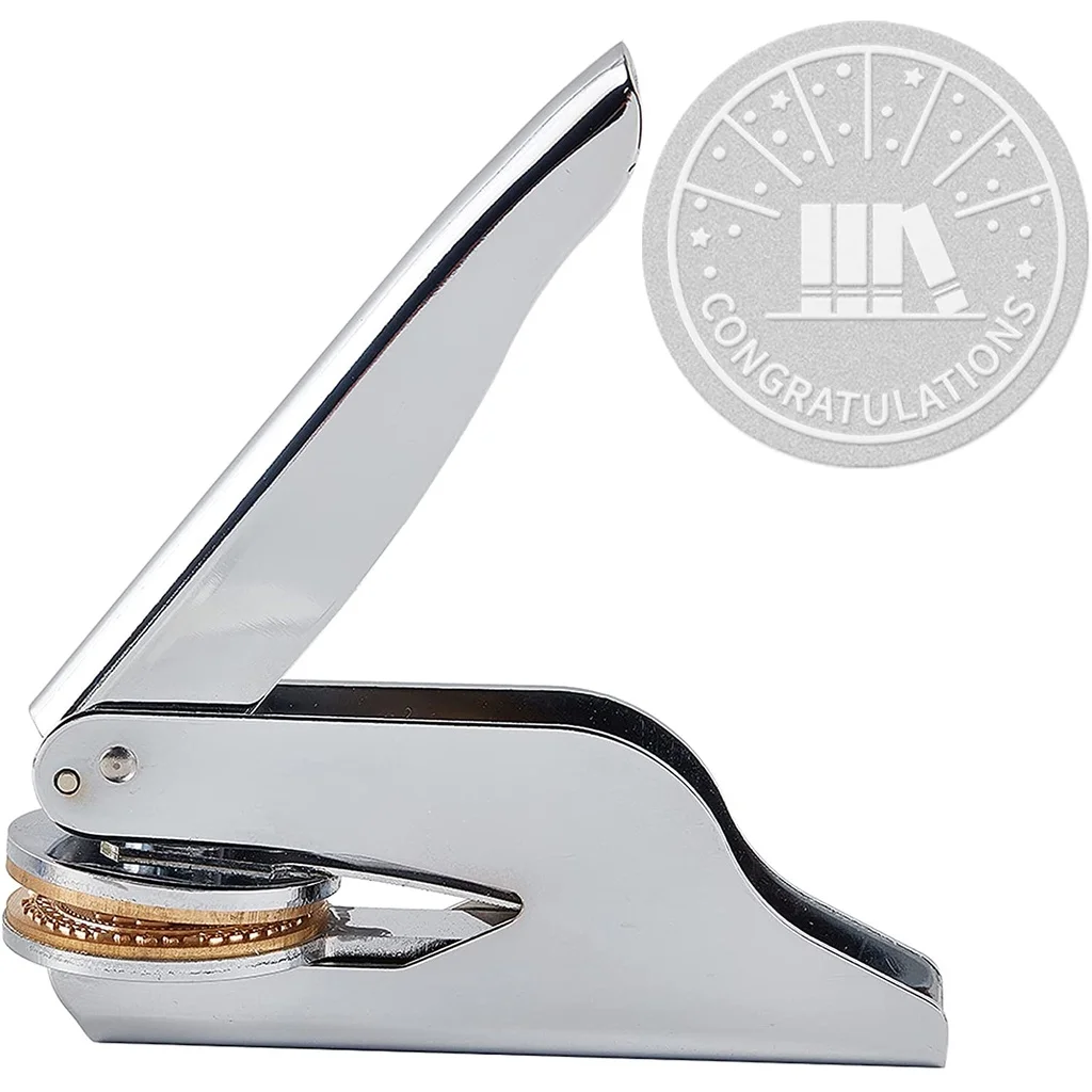 Book Embosser Stamp from The Library of Embosser Graduation Hat Hand-Held Embosser Seal Library Stamp for Envelopes Letter Paper
Book Embosser Stamp from The Library of Embosser Graduation Hat Hand-Held Embosser Seal Library Stamp for Envelopes Letter Paper