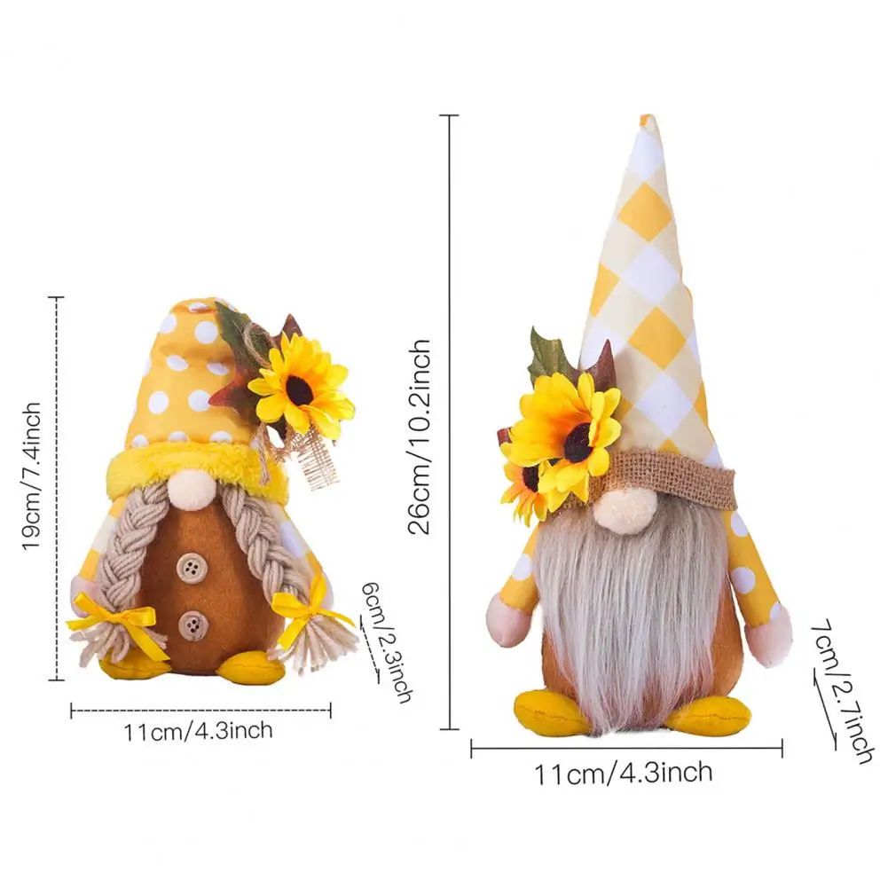 Chic Elf Doll Splicing Faceless Doll Adorable Cute Spring Sunflower Bumble Bee Gnome Ornamental
Chic Elf Doll Splicing Faceless Doll Adorable Cute Spring Sunflower Bumble Bee Gnome Ornamental