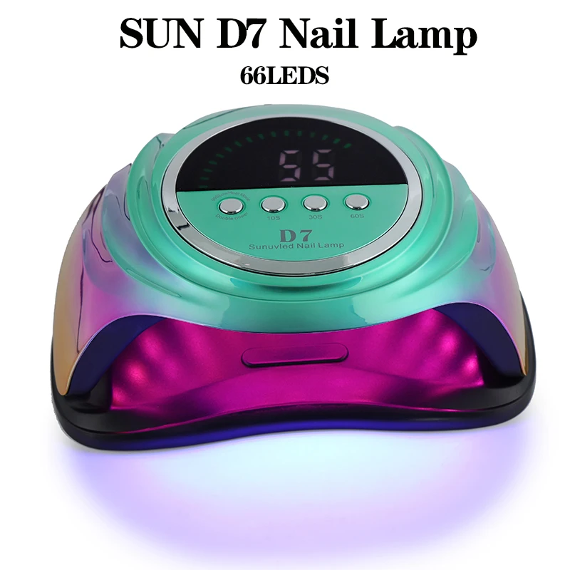 2023 New Arrive D7 Gradient Colors 66 LEDS UV LED Nail Lamp Professional Nail Polish Dryer Nail Art Gel Paint Curing Nail Tools
2023 New Arrive D7 Gradient Colors 66 LEDS UV LED Nail Lamp Professional Nail Polish Dryer Nail Art Gel Paint Curing Nail Tools