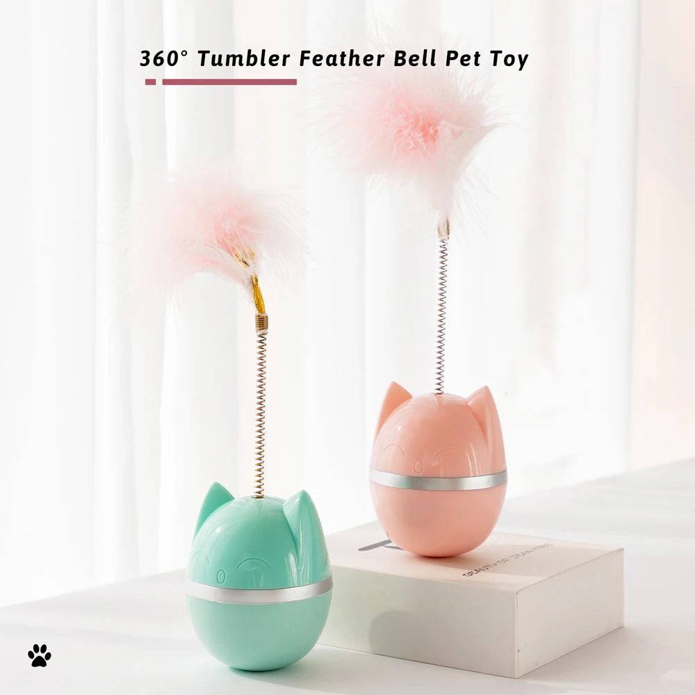 1pc New cat head tumbler cat toy feather funny cat toy interactive self-hi pet toy indoor kitten swinging left and right
1pc New cat head tumbler cat toy feather funny cat toy interactive self-hi pet toy indoor kitten swinging left and right