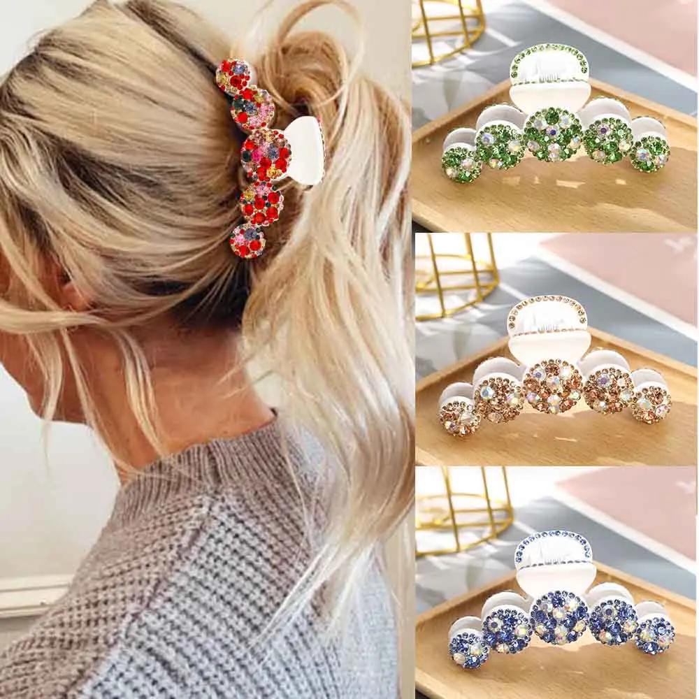 Haimeikang 10CM luxurious Rhinestone Hair Claw Crab Hair Clips Women Ponytail Holder Hairpins Hair Crab Fashion Accessories
Haimeikang 10CM luxurious Rhinestone Hair Claw Crab Hair Clips Women Ponytail Holder Hairpins Hair Crab Fashion Accessories