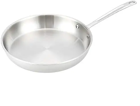 

Stainless Steel Fry Pan, 12 Inch, Silver Molde para hornear Silicone air fryer liner Cake pan for baking Takoyaki pan Cooling ra