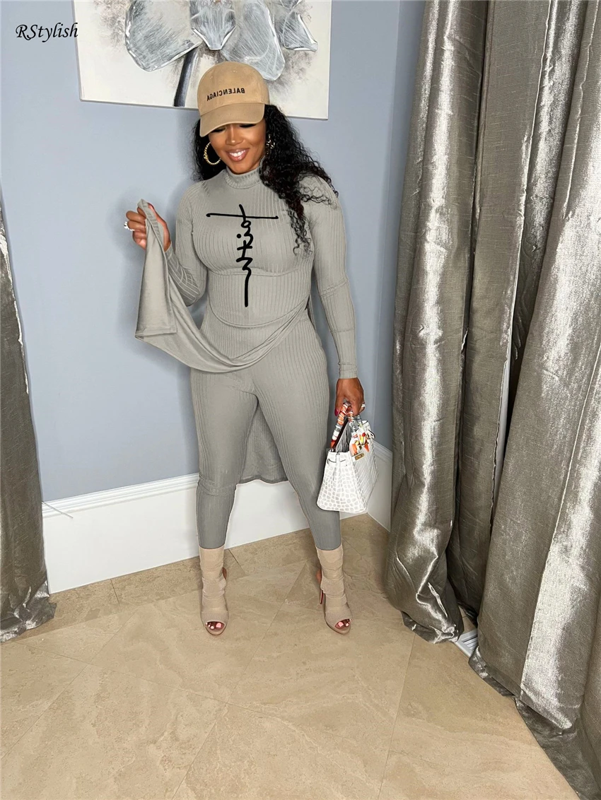 Winter Clothes Two Piece Sets Womens Outfits 2022 Casual Tracksuits Turtleneck Side Slit Extra Long Shirt Top Leggings Pant Sets
Winter Clothes Two Piece Sets Womens Outfits 2022 Casual Tracksuits Turtleneck Side Slit Extra Long Shirt Top Leggings Pant Sets