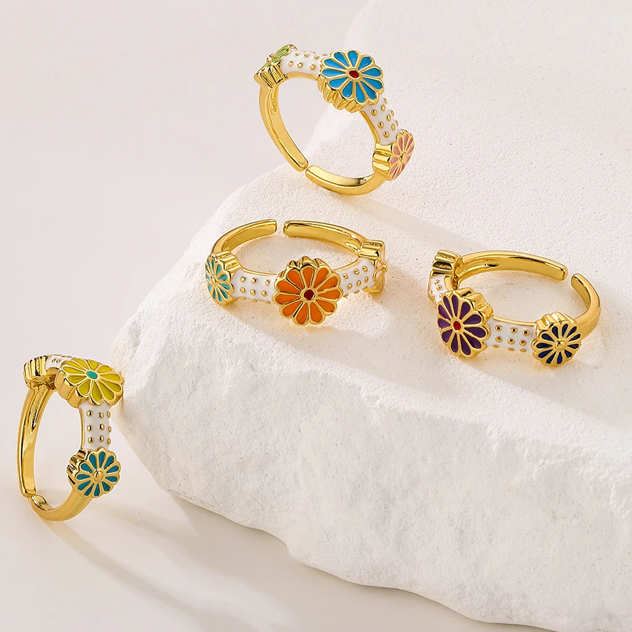 New in Bohemian Opening Flower Ring for Women's Fashion Personalized Hand Jewelry
New in Bohemian Opening Flower Ring for Women's Fashion Personalized Hand Jewelry