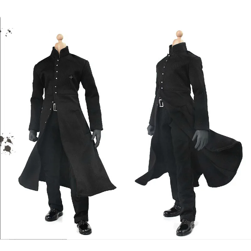 DOLLSFIGURE CC263 Gothic 1/6 Scale Male Soldier Fashion Cool Black Long Cloak Coat Pants Belt Setfor 12 Inch Action Figure Body
DOLLSFIGURE CC263 Gothic 1/6 Scale Male Soldier Fashion Cool Black Long Cloak Coat Pants Belt Setfor 12 Inch Action Figure Body