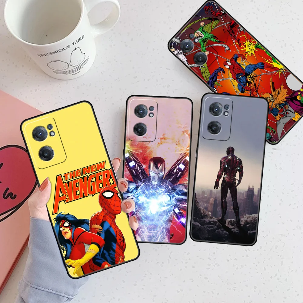 Mobile Phone Case for OnePlus 8T 7 9 10 Pro Nord 2 9R Black Shell 7T for Oppo F19 A53 A93 5G A15 A52 Cover Iron Man Spiderman
Mobile Phone Case for OnePlus 8T 7 9 10 Pro Nord 2 9R Black Shell 7T for Oppo F19 A53 A93 5G A15 A52 Cover Iron Man Spiderman