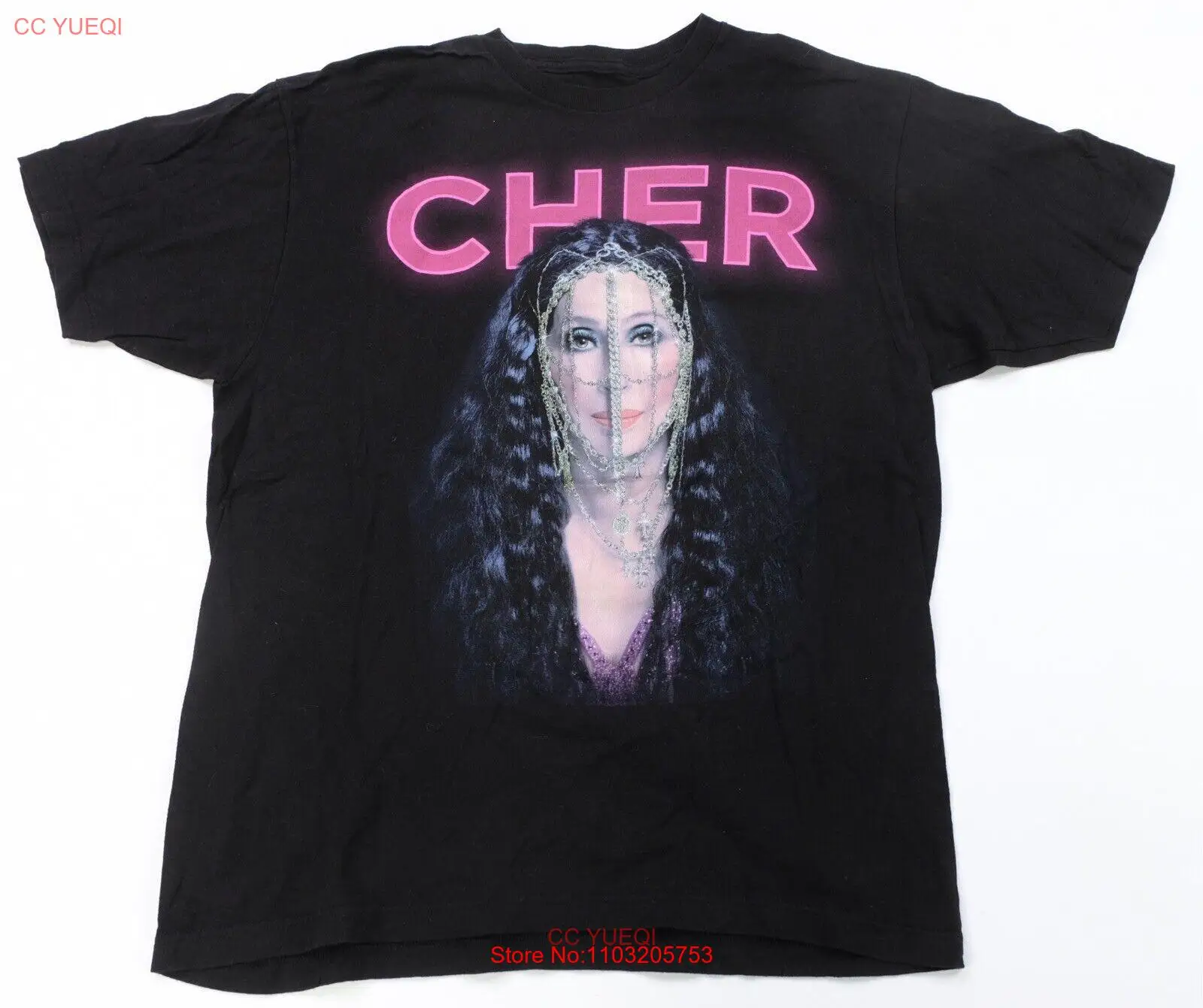 Редкая Спортивная футболка VTG Cher D2K To Kill 2014 Tour Graphic певец черная 2010s