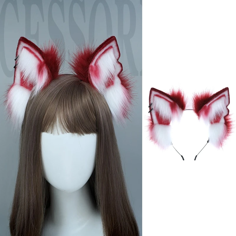 Women Girls Cartoon Wolf Fox Ears Shaped Headband Gradients Hair Hoop Makeup Wash Face Christmas Party Headpiece
Women Girls Cartoon Wolf Fox Ears Shaped Headband Gradients Hair Hoop Makeup Wash Face Christmas Party Headpiece
