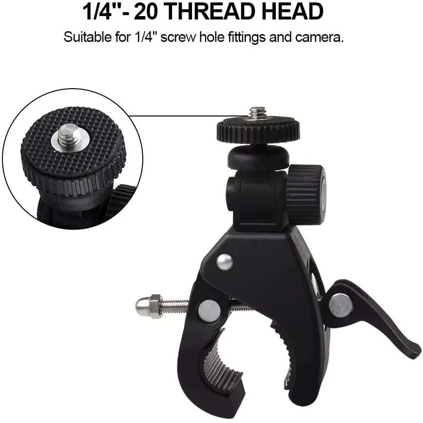 new Bike Camera Mount Bicycle Motorcycle Handlebar Handle Bar Tripod Clip Adapter Action Camera Part For Gopro Hero 1 2 3 3+ 4
new Bike Camera Mount Bicycle Motorcycle Handlebar Handle Bar Tripod Clip Adapter Action Camera Part For Gopro Hero 1 2 3 3+ 4