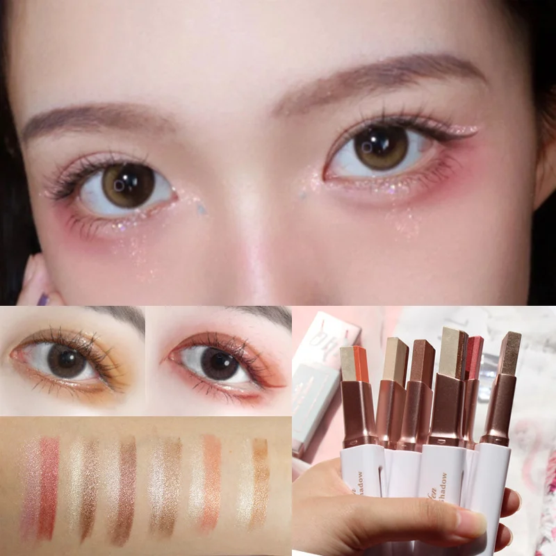 Double Color Glitter Eye shadow Stick Matte Eyeshadow 2 In 1 Waterproof Gradient Stereo Eyeshadow Pallete Pen Eye Shadow Makeup
Double Color Glitter Eye shadow Stick Matte Eyeshadow 2 In 1 Waterproof Gradient Stereo Eyeshadow Pallete Pen Eye Shadow Makeup