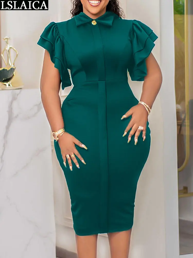 Elegant Prom Clothes Bodycon Dresses for Women Plus Size Solid Color Women's Midi Summer Fashion Africa Style Dress Luxury Solid
Elegant Prom Clothes Bodycon Dresses for Women Plus Size Solid Color Women's Midi Summer Fashion Africa Style Dress Luxury Solid