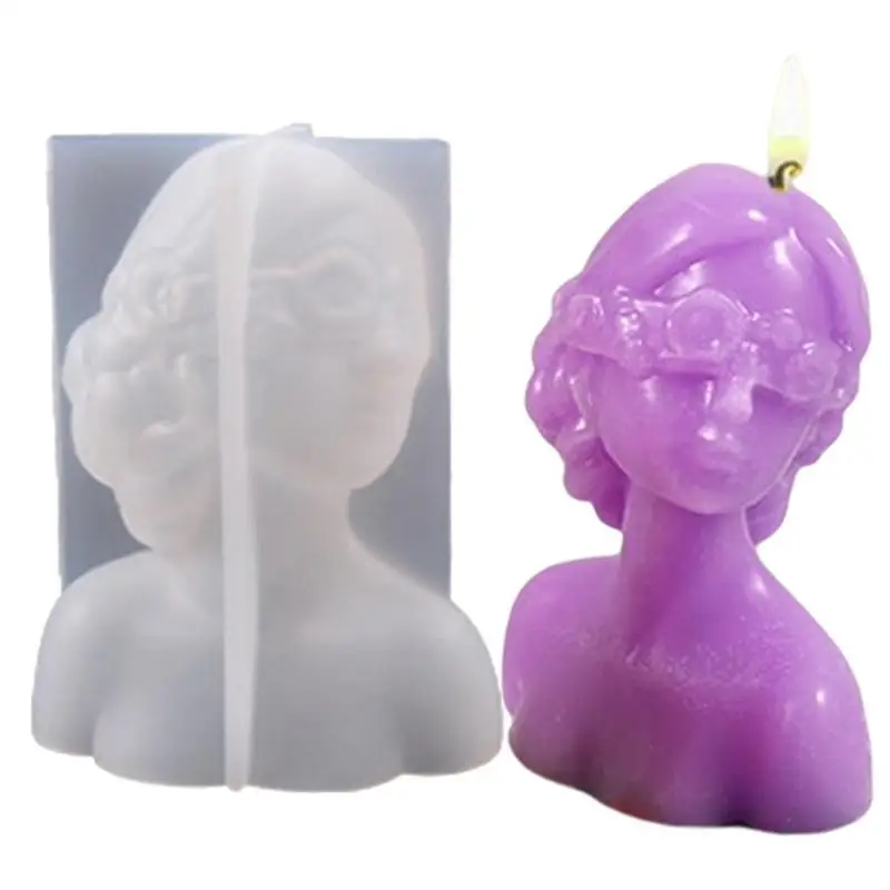 3d Silicone Molds For Candles Resin Eyes Closed Girl Mold For Epoxy Casting DIY Blindfolded Girl Mold For Making Candlestick
3d Silicone Molds For Candles Resin Eyes Closed Girl Mold For Epoxy Casting DIY Blindfolded Girl Mold For Making Candlestick