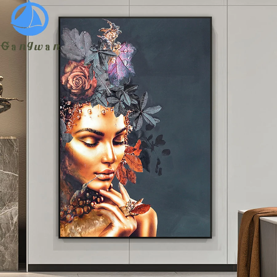Gold Jewelry Woman And Flower diamond Painting Creative Figure full drill Modern Abstract Wall Art Picture For Living Room Decor
Gold Jewelry Woman And Flower diamond Painting Creative Figure full drill Modern Abstract Wall Art Picture For Living Room Decor