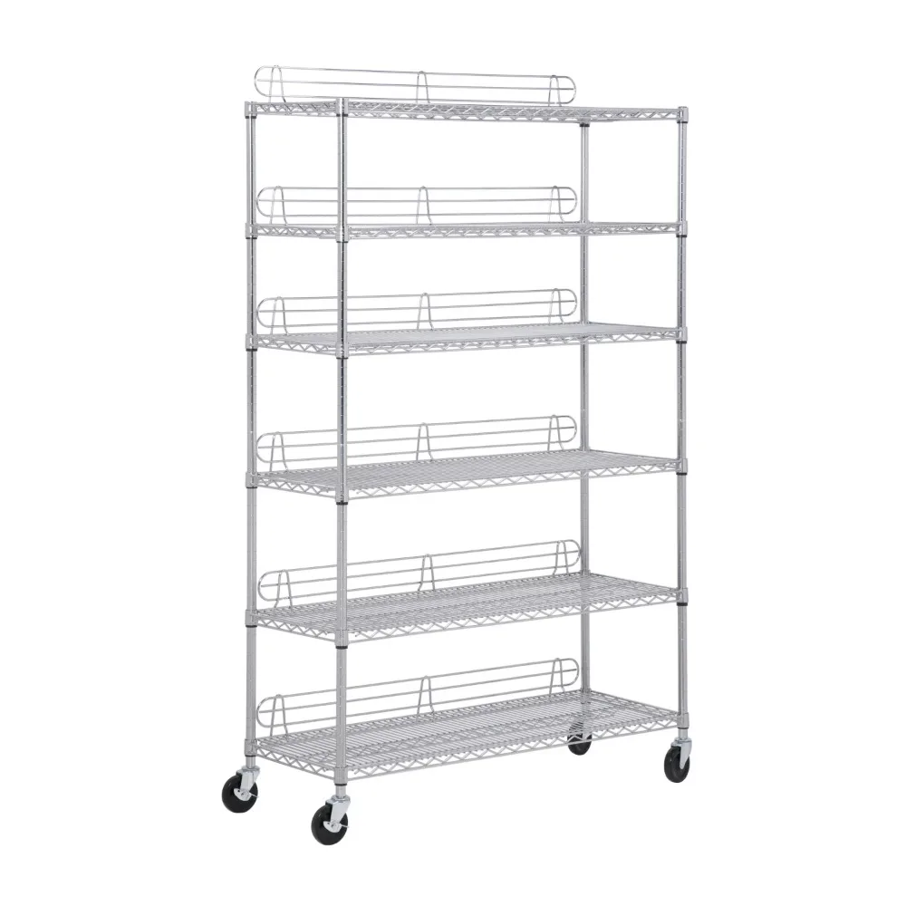 Honey-Can-Do 6-Tier Heavy-Duty Adjustable Shelving Unit With 400-lb Shelf Weight Capacity, Chrome,Shelves & Shelf Un
Honey-Can-Do 6-Tier Heavy-Duty Adjustable Shelving Unit With 400-lb Shelf Weight Capacity, Chrome,Shelves & Shelf Un