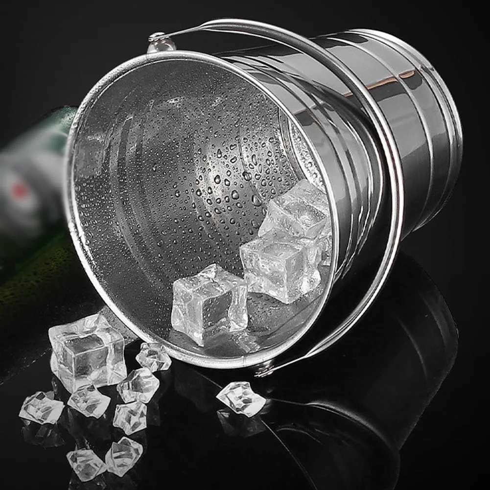Stainless Steel Ice Bucket Bar Ice Bucket Creative Mini Ice Bucket With Clip Beer Red Wine Household Creative Ice Cube Bucket
Stainless Steel Ice Bucket Bar Ice Bucket Creative Mini Ice Bucket With Clip Beer Red Wine Household Creative Ice Cube Bucket
