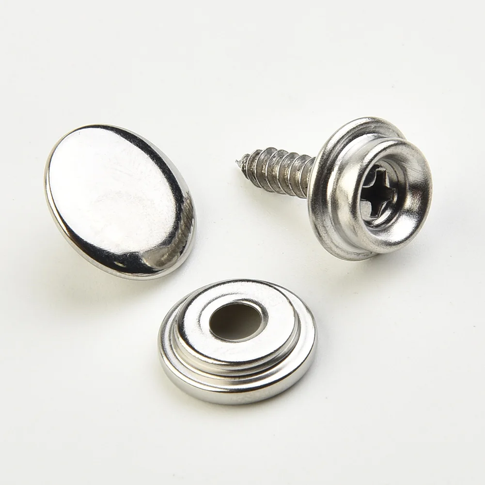 

Parts Practical Useful Durable Snap Fasteners Leathers Marine Repair Kit Rivet Silver 30pcs Stud Button Canvas