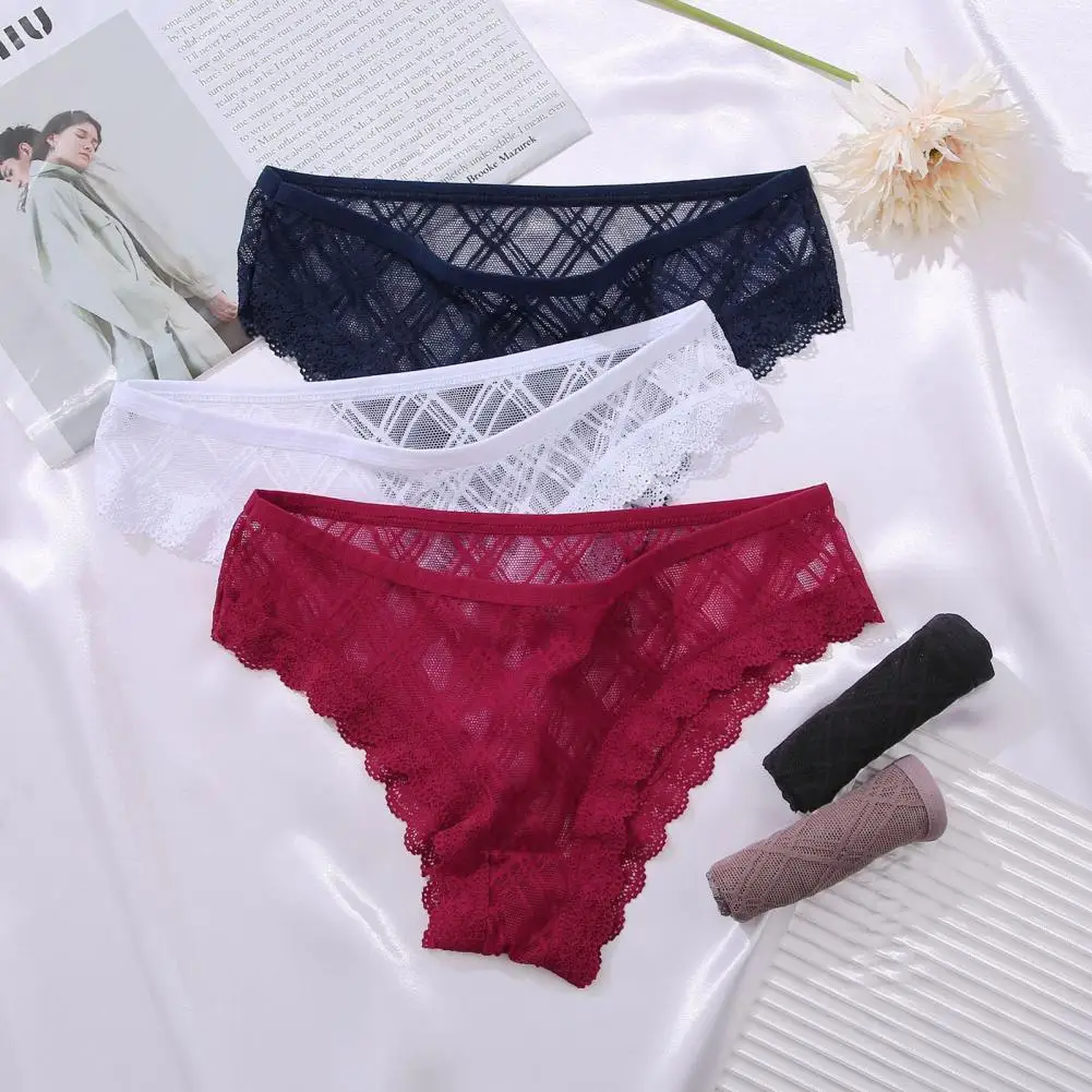 Quick Drying Stylish Women Sweet Lace Briefs Breathable Lady Briefs See-Through for Bedroom
Quick Drying Stylish Women Sweet Lace Briefs Breathable Lady Briefs See-Through for Bedroom