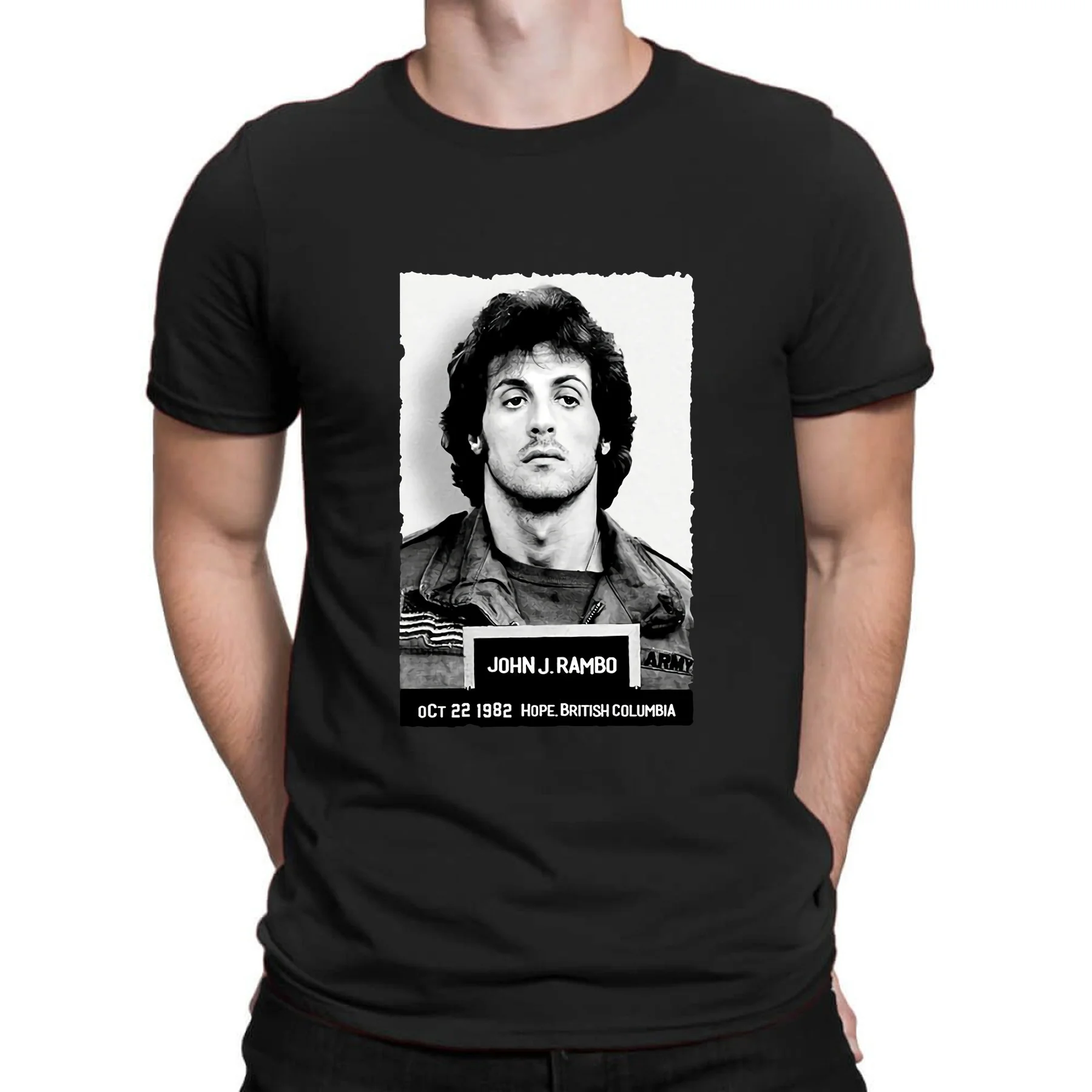 Amazing Male T Shirt Oversized Essential Fashion Rambo Police Mugshot Funny Movie T-shirt Men T-shirts Graphic Streetwear S-3XL
Amazing Male T Shirt Oversized Essential Fashion Rambo Police Mugshot Funny Movie T-shirt Men T-shirts Graphic Streetwear S-3XL