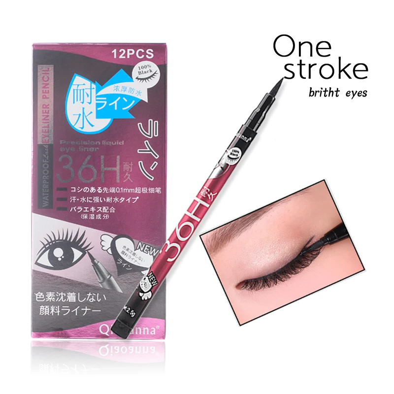 Hot Sale Super Waterproof Liquid Eyeliner Pen Make Up Beauty Eye Liner Pencil Black Ink Fast/Quick Dry Makeup Tools Cosmetics
Hot Sale Super Waterproof Liquid Eyeliner Pen Make Up Beauty Eye Liner Pencil Black Ink Fast/Quick Dry Makeup Tools Cosmetics