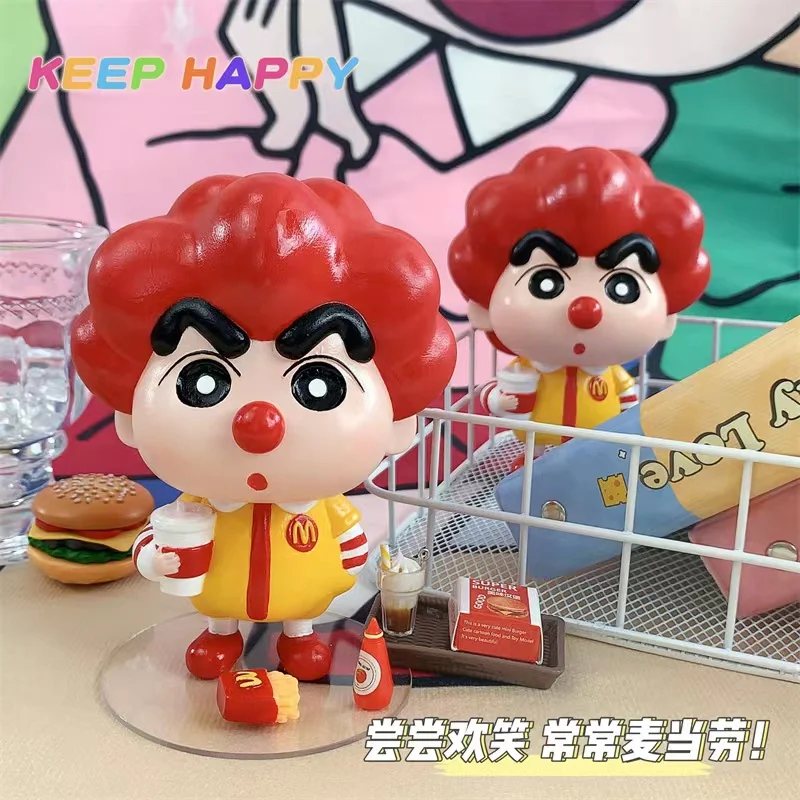 New 13cm Crayon Shin-Chan Mcdonald Anime Figure Kawaii Pvc Model Cute Doll Collection Ornaments Chidren Birthday Gifts
New 13cm Crayon Shin-Chan Mcdonald Anime Figure Kawaii Pvc Model Cute Doll Collection Ornaments Chidren Birthday Gifts