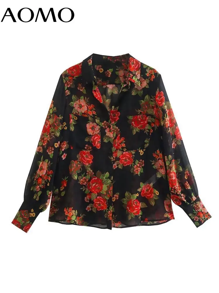 AOMO Women Print Thin Loose Blouse Shirt Long Sleeve 2022 Chic Female Tops 5Z122A
AOMO Women Print Thin Loose Blouse Shirt Long Sleeve 2022 Chic Female Tops 5Z122A