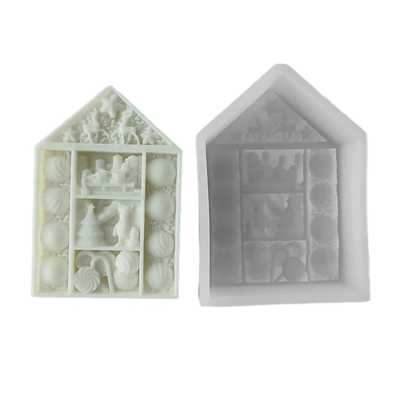 DIY Epoxy Resin Mould Christmas Balls House Shape Candle Mold for DIY Crafts E0BE
DIY Epoxy Resin Mould Christmas Balls House Shape Candle Mold for DIY Crafts E0BE