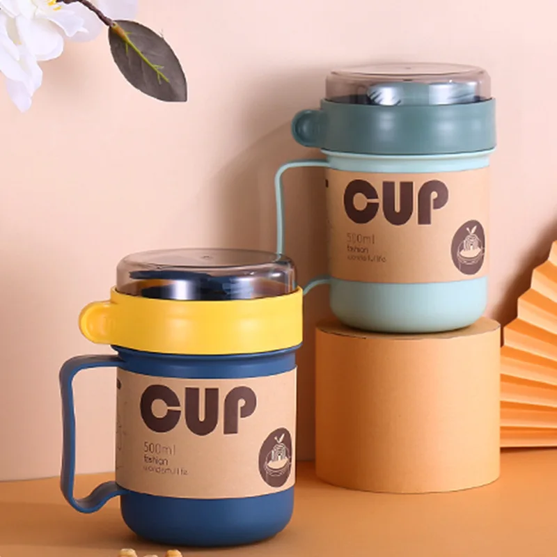 Portable Colorful Plastic Microwave Breakfast Cup Student Office Portable Wheat Straw Soup with Spoon Bento Box Food Container
Portable Colorful Plastic Microwave Breakfast Cup Student Office Portable Wheat Straw Soup with Spoon Bento Box Food Container