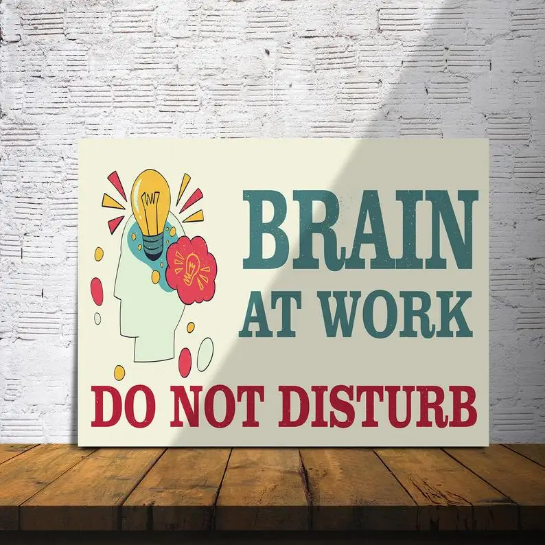 Tin Sign Brain At Work Do Not Disturb Metal Wall Sign Poster Shop Home Club Club House Wall Decoration Plaque Metal Plate
Tin Sign Brain At Work Do Not Disturb Metal Wall Sign Poster Shop Home Club Club House Wall Decoration Plaque Metal Plate