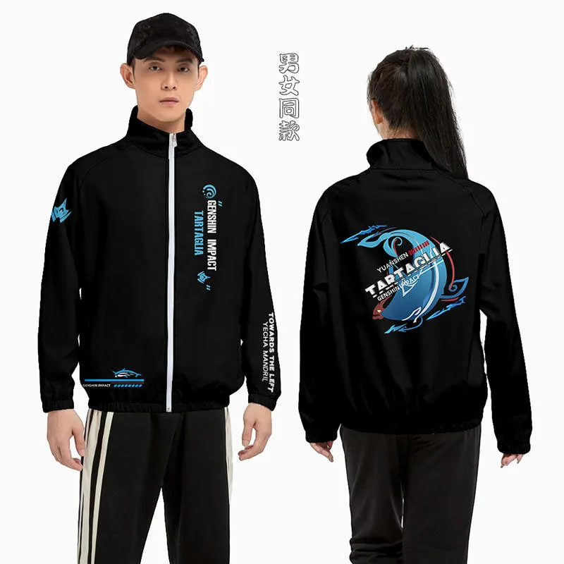 Anime Genshin Impact Tartaglia Casual Stand Collar Coat Cosplay Men Women Autumn Winter Harajuku Fashion Loose Jacket Tops
Anime Genshin Impact Tartaglia Casual Stand Collar Coat Cosplay Men Women Autumn Winter Harajuku Fashion Loose Jacket Tops