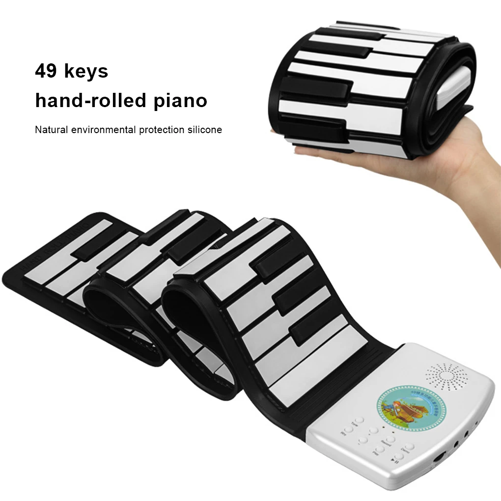 Kids Portable 49 Keys Electronic Piano Children Silicone Roll up Keyboard Musical Instrument Educational Toy Gift Colorful
Kids Portable 49 Keys Electronic Piano Children Silicone Roll up Keyboard Musical Instrument Educational Toy Gift Colorful