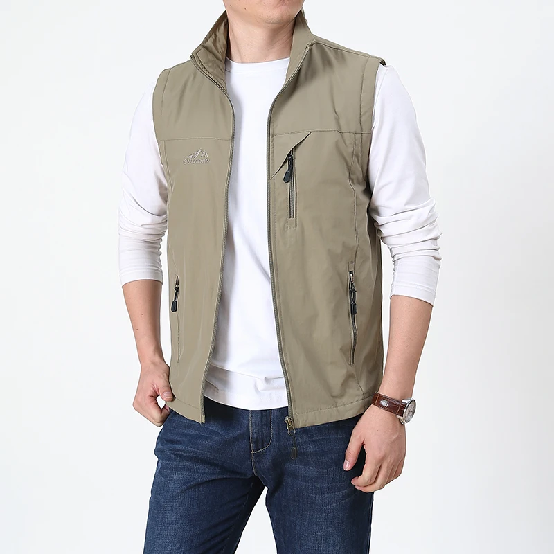 Summer Men Vests Sleeveless Jacket Military Multi-pocket Hiking Fishing Golf Mesh Vest Male Waterproof Waistcoat Outdoor Clothes
Summer Men Vests Sleeveless Jacket Military Multi-pocket Hiking Fishing Golf Mesh Vest Male Waterproof Waistcoat Outdoor Clothes