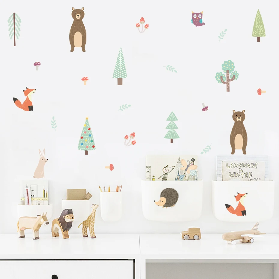 Cartoon Cute Woodland Animals Pine Watercolor DIY Nursery Vinyl Wall Stickers Kids Girls Room Baby Playroom Home Decor
Cartoon Cute Woodland Animals Pine Watercolor DIY Nursery Vinyl Wall Stickers Kids Girls Room Baby Playroom Home Decor