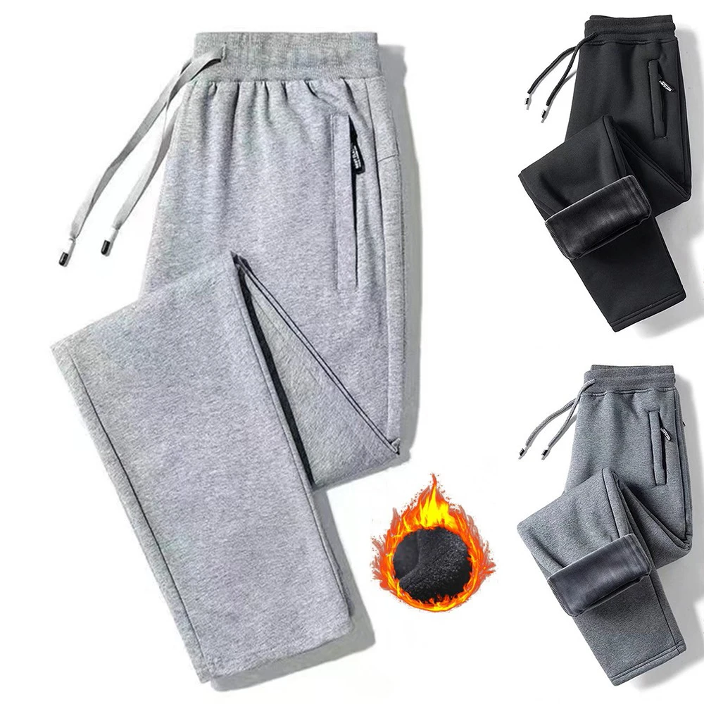 Mens Winter Warm Pants Thick Casual Thermal Fleece Lined Sweatpants Male Elastic Waist Drawstring Trousers Men Joggers
Mens Winter Warm Pants Thick Casual Thermal Fleece Lined Sweatpants Male Elastic Waist Drawstring Trousers Men Joggers