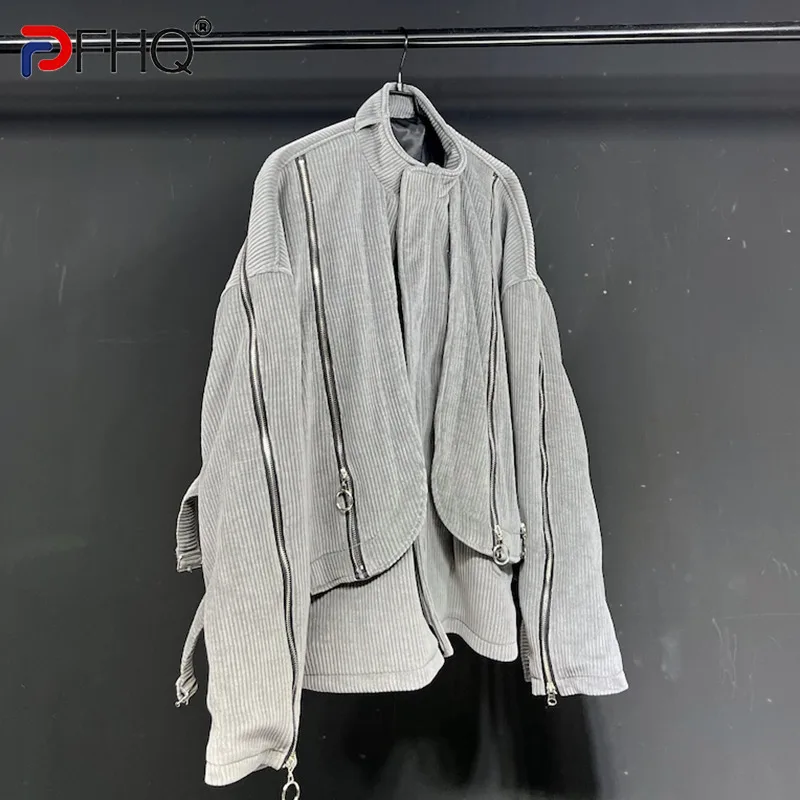 PFHQ Corduroy Zipper Decorate Hem Splicing Wornout Personality Fake Two Piece Elegant Street High Quality Men's Coat Jacket 2023
PFHQ Corduroy Zipper Decorate Hem Splicing Wornout Personality Fake Two Piece Elegant Street High Quality Men's Coat Jacket 2023