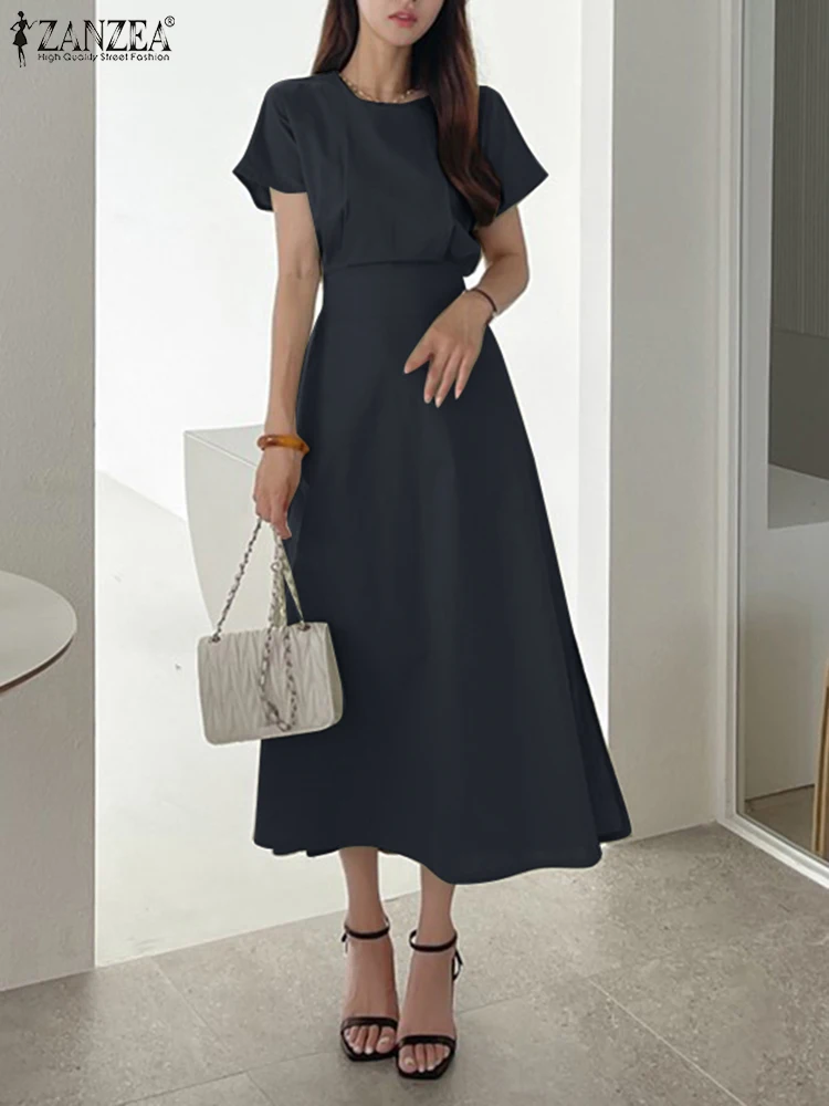 Элегантные офисные платья, корейское женское модное однотонное платье оверсайз с коротким рукавом, Повседневное платье миди с круглым выре...
Элегантные офисные платья, корейское женское модное однотонное платье оверсайз с коротким рукавом, Повседневное платье миди с круглым выре...