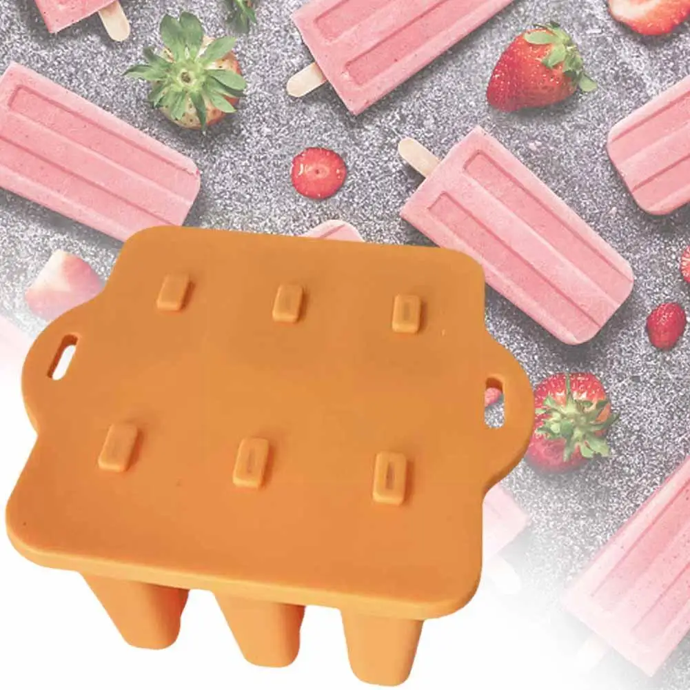 6 Grid Silicone Ice Cream Mold Homemade Food Grade Box Container Cream Popsicle Tool Children's Popsicle Ice Making Grindin E4a6 
6 Grid Silicone Ice Cream Mold Homemade Food Grade Box Container Cream Popsicle Tool Children's Popsicle Ice Making Grindin E4a6