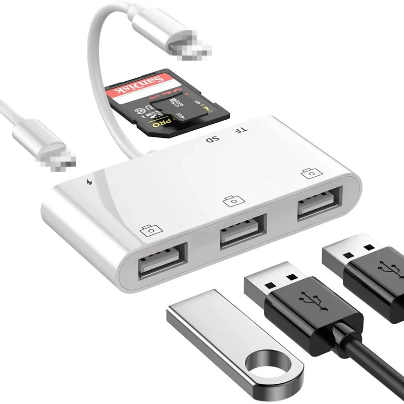 6 in 1 Applicable to the hard disk adapter of iPhone tablet OTG data cable USB mouse keyboard multifunction converter
6 in 1 Applicable to the hard disk adapter of iPhone tablet OTG data cable USB mouse keyboard multifunction converter