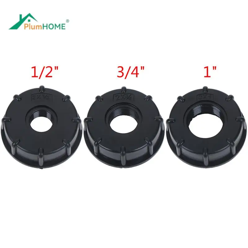 

1/2inch 3/4inch 1inch Black Thread IBC Tank Adapter Tap Connector Replacement Valve Fitting For Home Garden Water Connectors