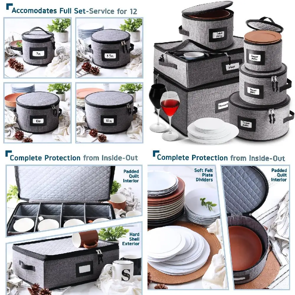 Securely Padded and Durable 6pc Storage Container Set – Convenient Organization and Partialization for Practical Use
Securely Padded and Durable 6pc Storage Container Set – Convenient Organization and Partialization for Practical Use