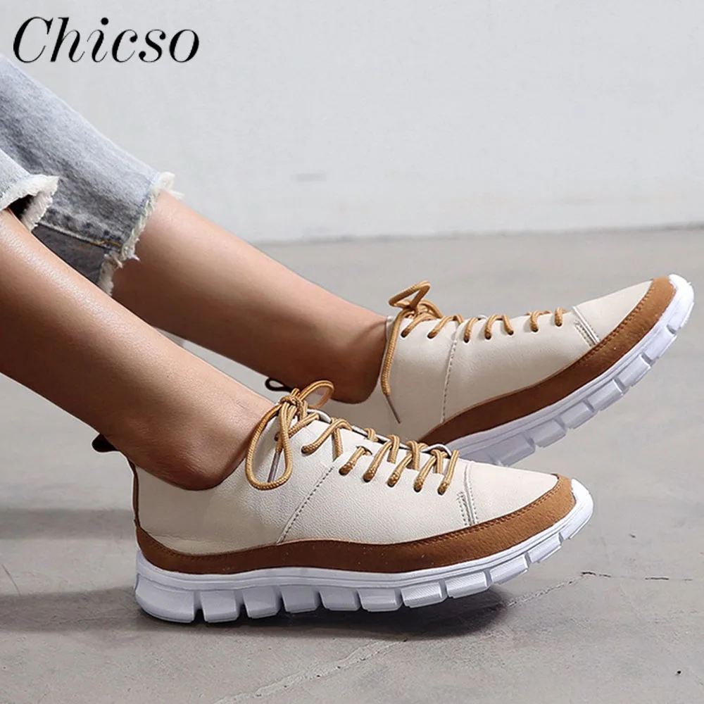 Women Vulcanize Shoes 2022 Autumn New Color Matching Lace Up Sneakers Female 35-43 Large-Sized Walking Running Sport Shoes
Women Vulcanize Shoes 2022 Autumn New Color Matching Lace Up Sneakers Female 35-43 Large-Sized Walking Running Sport Shoes