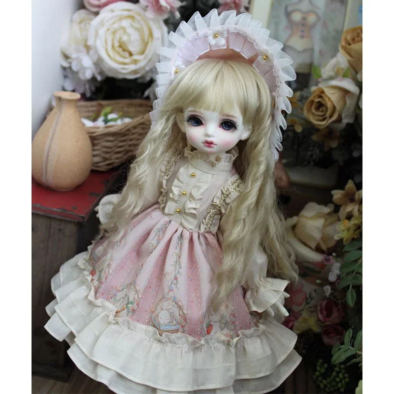 BJD dress pink color dress + hat BJD clothes for 1/4 1/6 BJD 1/6 Blyth doll accessories doll clothes
BJD dress pink color dress + hat BJD clothes for 1/4 1/6 BJD 1/6 Blyth doll accessories doll clothes